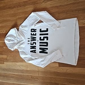 💥HP💥Label of Graded Goods H&M The Answer is Music Hoodie SweatshirtYouth 12-14